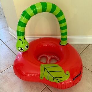 Apple and worm SwimSchool Infant Baby Pool Floats, Free Swimming, 6-24 Months